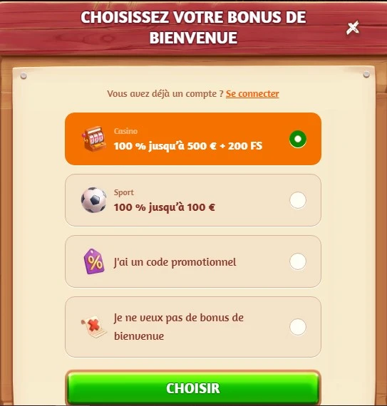 billy bets casino sinscrire